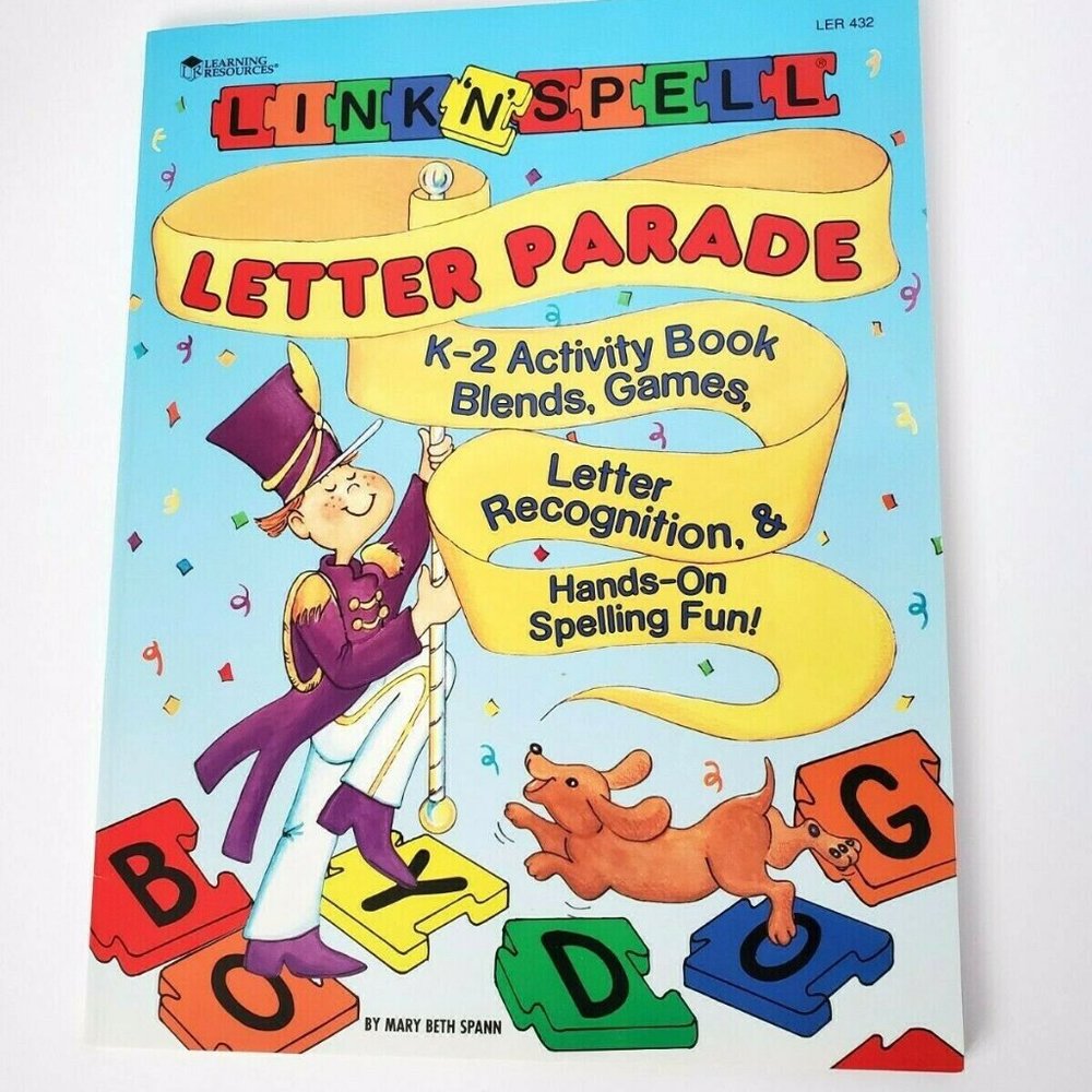 Link N Spell Letter Parade K-2 Activity Book Blends Games Letter Recognition